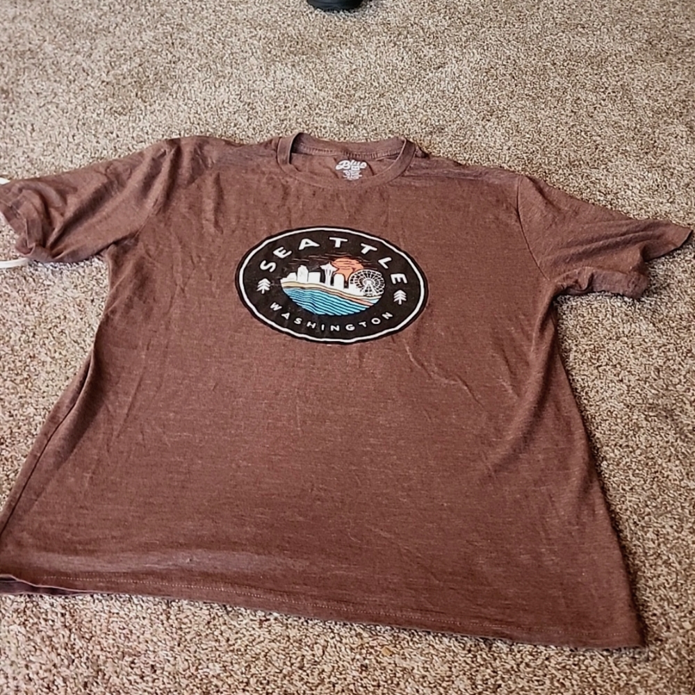 Brown Seattle Washington t shirt